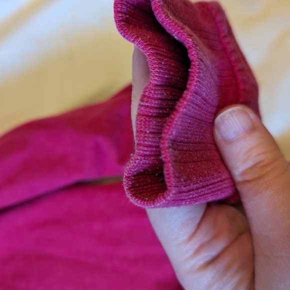 Hurley sz7/8 fuschia zippered hooded jacket GUC - Picture 5 of 5